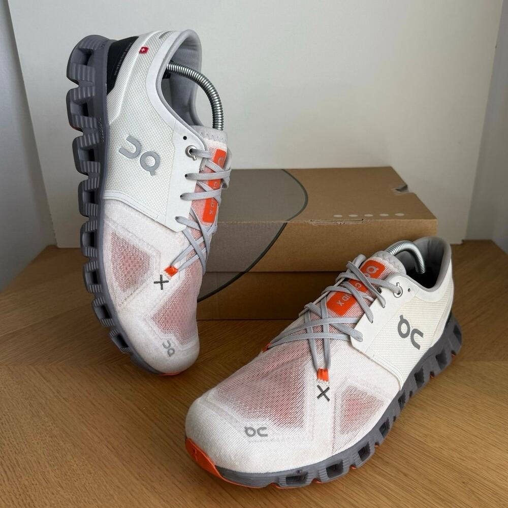 On Cloud X 3 ‘Ivory Alloy’ Men Running Sneakers- SZ 10